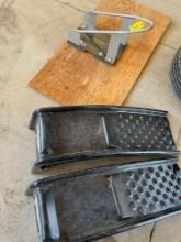 Pair of car ramps & motorcycle stand