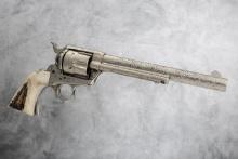 Antique Colt SAA Revolver, .45 caliber, SN 171018, manufactured 1897, nickel finish, 7 1/2" barrel,