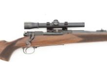 Winchester Model 70 Bolt Action Rifle, .375 MAG caliber, SN 59247, blue finish, 26" barrel with hood