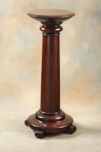 Beautiful antique solid mahogany Pedestal, circa 1900-1910, in excellent finish and condition. Measu