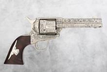 Fine Colt SAA Revolver, .45 Colt caliber, SN 236065, manufactured 1902, nickel finish, 4 3/4" barrel