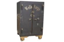 From the Grant Teaff Collection, his antique double door Iron Safe, circa 1800, with combination tha