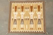 Navajo Yei Pictorial Weaving, measures 25 1/4" x 28", excellent condition and colors.