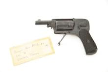 Knoll Single Action Revolver, .6 mm caliber, SN NV, blue finish, 1 1/4" barrel, overall very good co