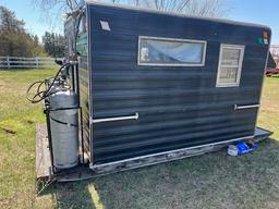 105. BUHK HOUSE 7 FT. X 10 FT. FISH HOUSE, ALL ALUMINUM WELDED CONSTRUCTION