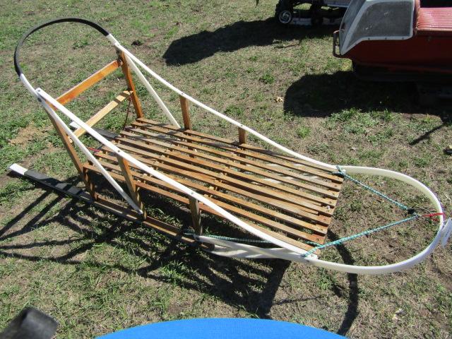 7. DOG SLED WITH POLY & WOOD FRAME