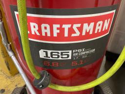 Craftsman Compressor & Hose w/ reel - 33 Gal 165 Psi & 50ft Flexzilla