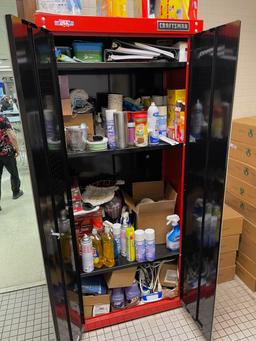 Housekeeping Closet - Storage Cabinet with Cleaning Supplies & Misc