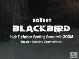 RoXant Blackbird High Definition Spotting Scope with Zoom, Tripod and Carrying Case Included