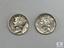 1944 P-D-S Mercury Dimes