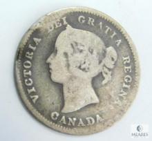 1883-H Canada Silver Five Cent