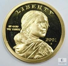 2001-S Sacagawea Dollar, Deep Cameo Proof, Better Date