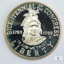 1989-S Deep Cameo Proof Bicentennial of Congress Commemorative Half Dollar