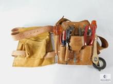 Leather Tool Belt with Tools Included