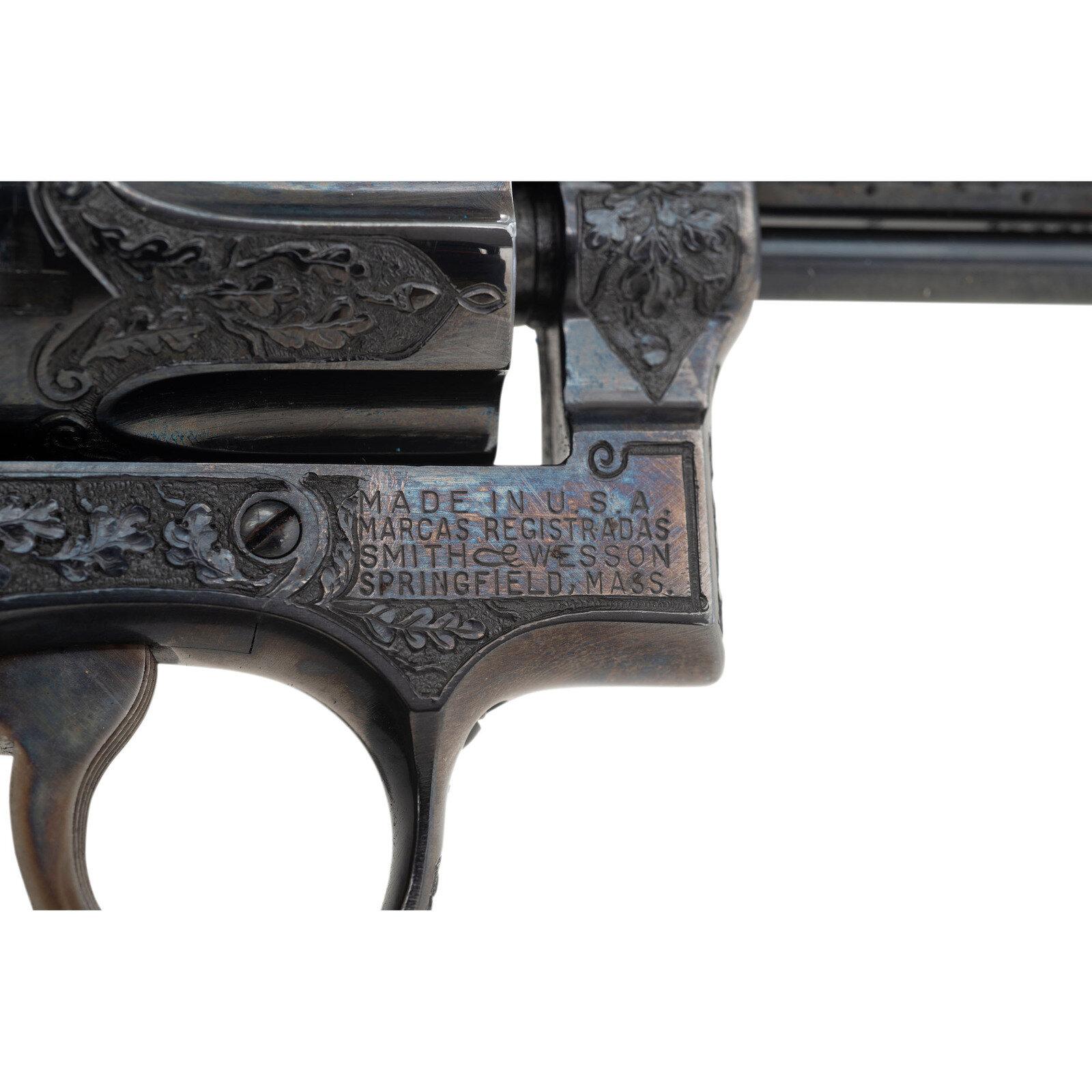 *Smith & Wesson K-38 Combat Masterpiece with German Style Deep Relief Engraving