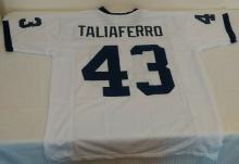 White College Football Jersey Penn State Lions Adam Taliaferro #43 XL Custom Stitched PSU Paterno