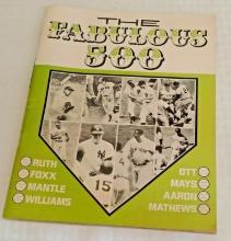 Vintage 1968 Baseball Magazine Fabulous 500 Home Runs Mantle Aaron Mays Babe MLB Stars HOFers