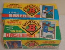 1989 & 1990 Bowman MLB Baseball Factory Sealed Complete Card Set Stars Rookies HOFers Griffey Jr