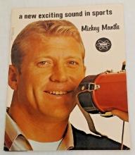 Vintage Mickey Mantle 1966 Fedtro Dealer Folder Salesman Sheet Catalog Promo Yankees HOF Advertising