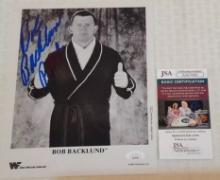 Mr Bob Backlund Autographed Signed 8x10 Photo WWE JSA WWF Wrestling WWWF Champ