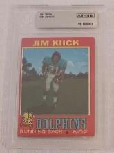 1/1 Rare 1971 Topps NFL Factory Error Color Shift Jim Kiick BGS Slabbed Dolphins