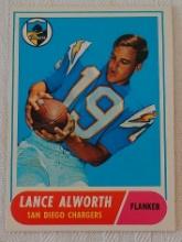 Vintage 1968 Topps NFL Football Card #193 Lance Alworth Chargers Cowboys HOF Sharp NRMT Pack Fresh