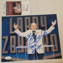 Larry Zbyszko Autographed Signed 8x10 Photo WWE WWF JSA WCW NWA HOF Inscription