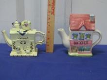 2 Ceramic Teapots