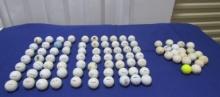 70 Various Brands Of Golf Balls And 20 Practice Balls