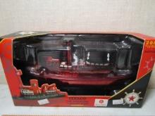 N I B Vtg 2002 Ertl Collectibles Texaco " The American " Tug Boat Bank