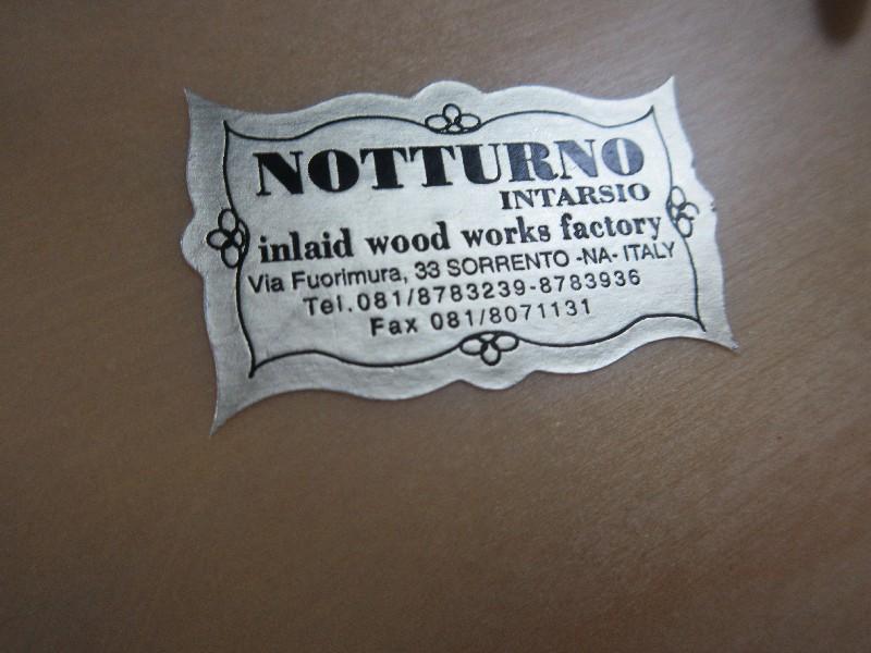 Notturno Inlaid Wood Works Factory Marquetry Musical Jewelry Footed Box Interior Lined