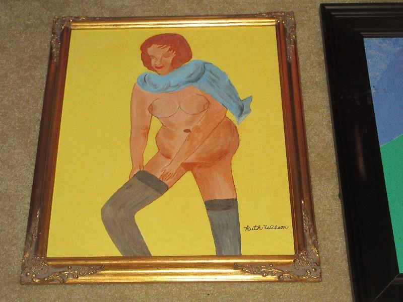 10 Original Artworks in Frame by Local Artist Ruth Wilson Contemporary Nude & Still Life, on
