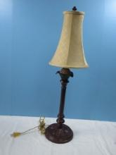 Decorative 26" Artichoke and Foliage Accent Lamp Antiqued Bronze Finish