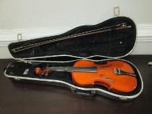 Knilling Bucharest Made in Romania 4KF Violin No. 7962 w/ Glasser Bow, String and Case