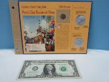 Collectors Genuine United States Mint Proof Clad Roosevelt Dime SF Mint & Star Note One Dollar