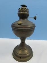 Flush Mount Milkglass Globe Fixture, Hollywood Regency Style 37 1/2" Table Lamp