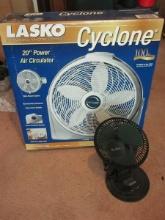 Lasko Cyclone 20" Power Air Circulator & Franco Brintini Collection Envirotech Personal Fan