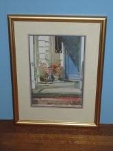 Titled "Southern Hospitality" Offset Lithograph Artist Signed Margarete Petterson Limited