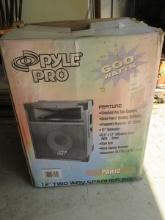 Pyle Pro 600 Watts 12" Two Way Speaker Body Box PAH 12 Features 12" Subwoofer, 6.5" x 17"