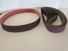 13 Sanding Belts by 3M/TC3 Approx 23" & Other