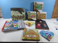Lot 3 Nickelodeon Deluxe Poster Paint and Color Paw Patrol, AntHill Book, Heart Shape Books