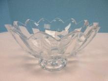 Mikasa Crystal Giftware Collection Diamond Point 7" Round Footed Bowl