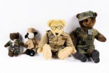 4 Military Stuffed Animals