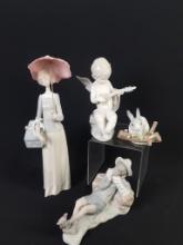 4 Lladro Figurines incl Bunny