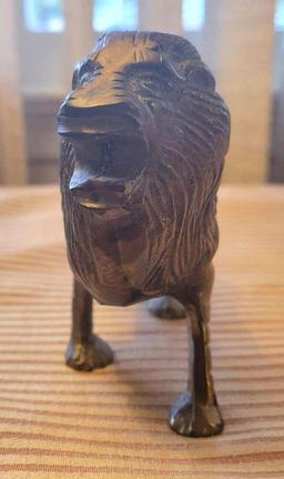 Solid Brass Lion Statue $1 STS