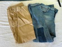 2 Pair OLD NAVY Womans Pants Size-6 Gently Used