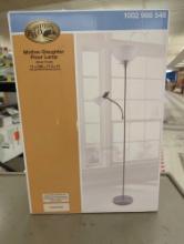 Hampton Bay 71.5 in. Silver Mother/Daughter Floor Lamp. Comes in sealed packaging as is shown in