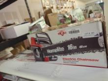 Homelite 16 in. 12 Amp Electric Chainsaw, Retail Price $129, Appears to be Used, What You See in the