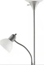 Hampton Bay 71.5 in. Silver Mother/Daughter Floor Lamp, Model 20921-000, Retail Price $35, Appears