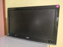(KIT) JVC 22" CLASS TV/DVD PLAYER, MODEL #LT-22DM21. DOESN'T INCLUDE A STAND OR TV REMOTE. DOES HAVE